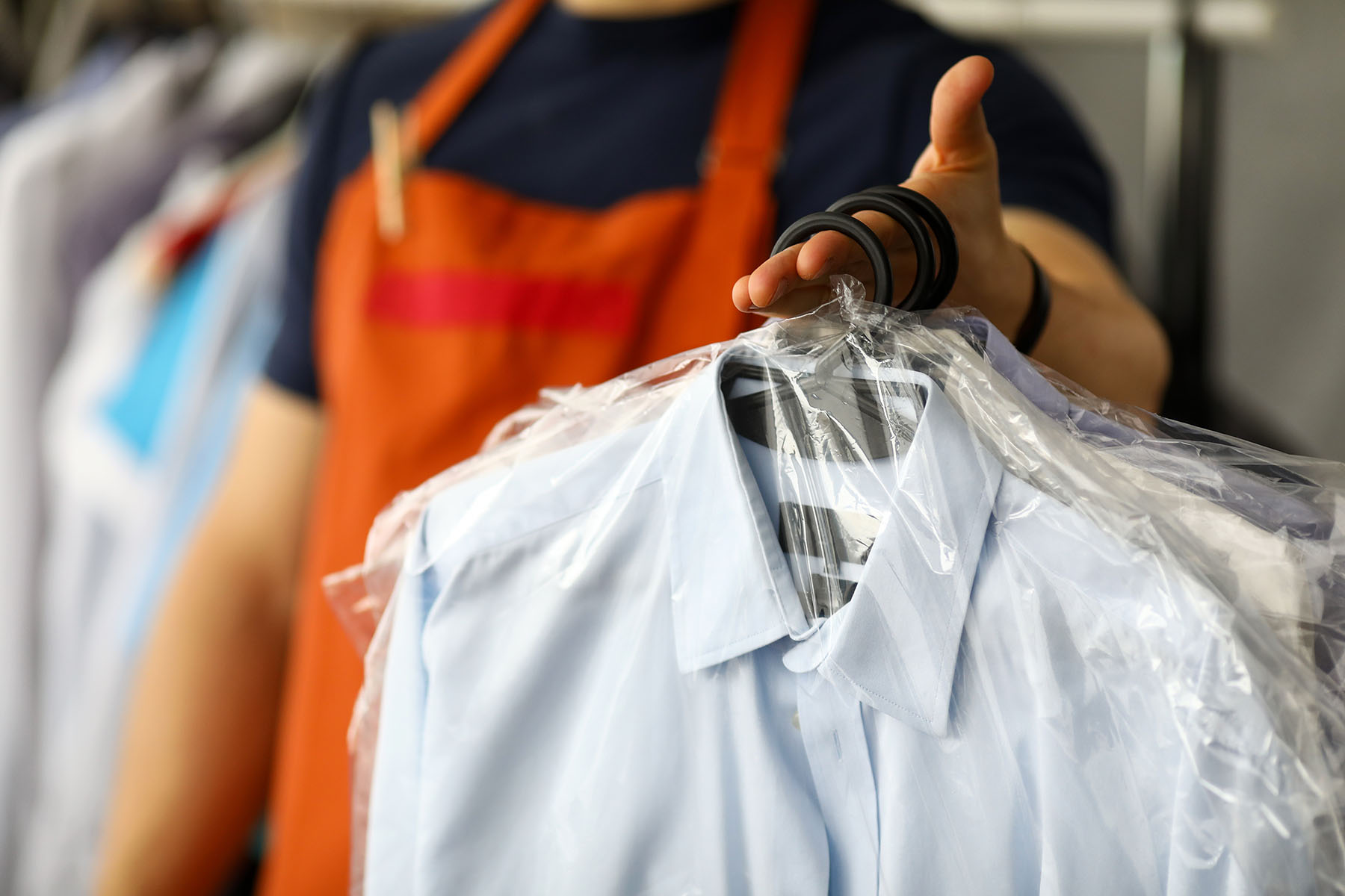 Clothes dry cleaning service